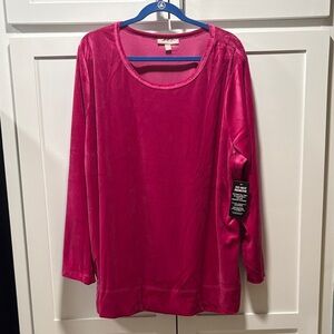 Women's Pink Long Sleeve Top